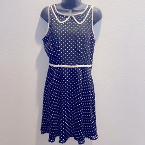 LC Lauren Conrad black and white Polk a dot dress size 10 fits like a Medium 💕